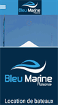 Mobile Screenshot of bleumarine-plaisance.com